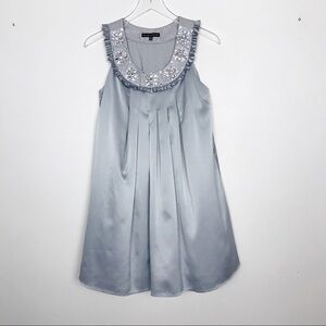 Miss Me Collection Silver Beaded Swing Dress Sz S